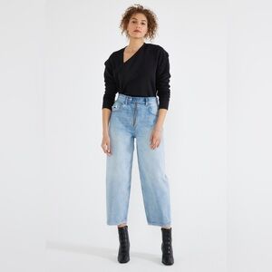 Etica Erin High-Rise Relaxed Taper Jeans in Day Break Size 29